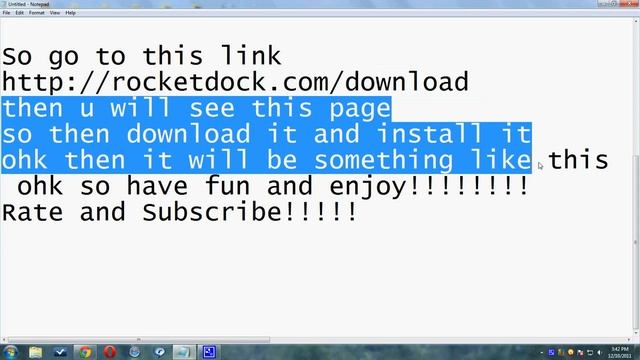 How To Download Rocket Dock!!!!! Mac Like Dock For Pc