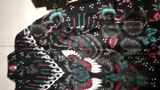 Real Pict Kemeja Batik Motif Kupu Phoenix