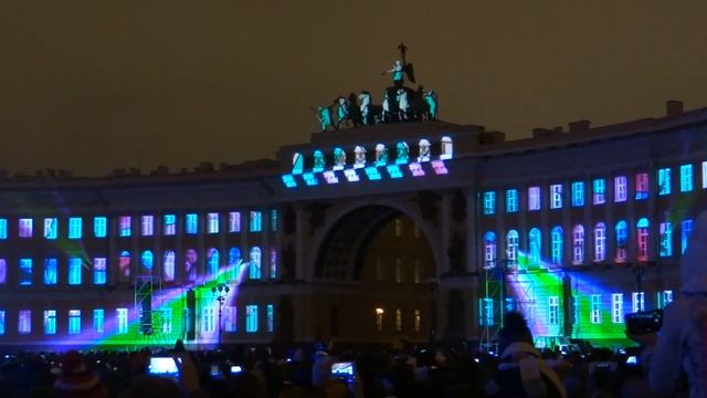 Световое 3D-шоу Чудо света на Дворцовой площади Санкт-Петербург 2019