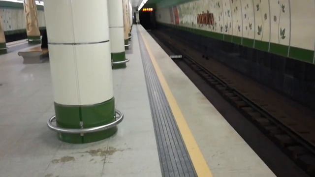 Станция метро Малиновка, минский метрополитен, поезд ушел прямо перед носом