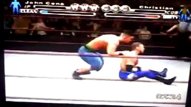WWE PS2 Джон Сина против Кристиана