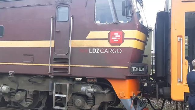 Поезд ТЭП70 - 0230, Латвийский экспресс, Рига - Москва, ст. Рига