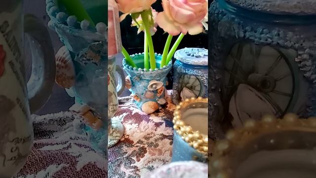 Дизайнерские баночки ручной работы.