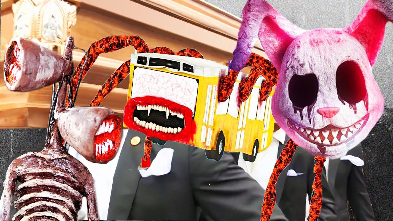 MIX Bus Eater X Mr.Hopps X Siren Head - Coffin Dance Song (Cover)