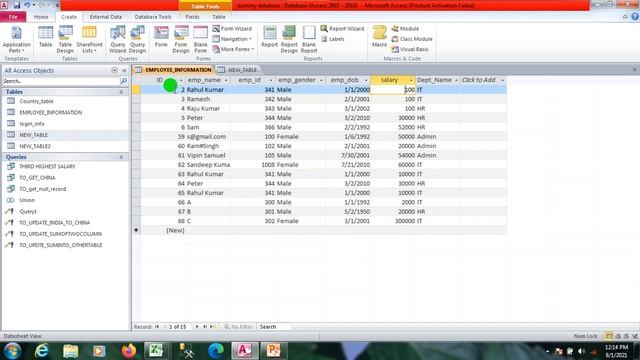VBA Code To Update Ms Access One Table From Another Table Or Using Update Design Query In Ms Access