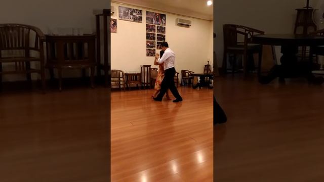 Dancing Argentine Tango In Vintage Batik With Argentinian Maestro