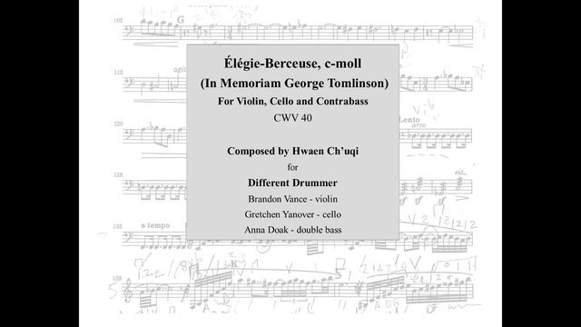 Élégie-Berceuse, C-moll