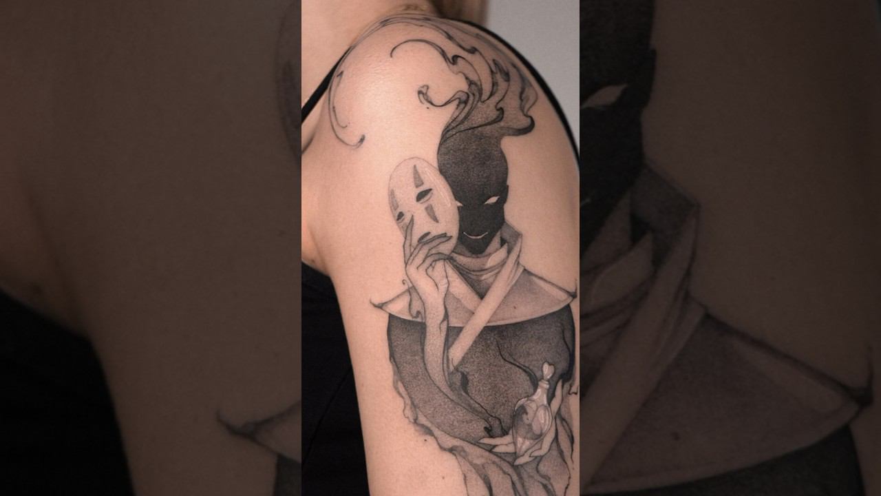 Работа по моему эскизу! #shorts #tattoo #tattooprocess #татуировки #татумастер #рисунок #art #artist