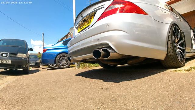 W219 Cls55 Amg Mercedes Decat Straight Pipe Exhaust Stock Headers Cold Start Loud M113k Kompressor