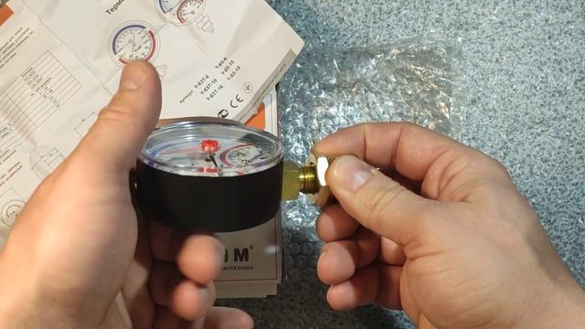 Термоманометр радиальный, манометр ТИМ, TIM ОБЗОР