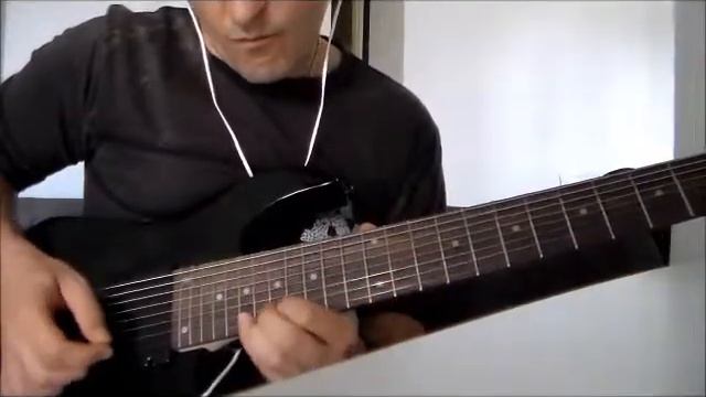 Ibanez 8 Strings -electric Guitar Improvisation