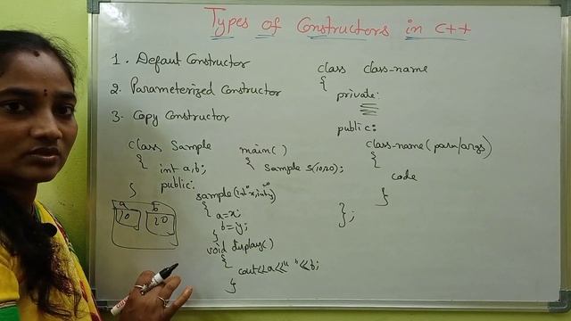 C++ || Types Of Constructors In C++ || C++ Tutorial In Telugu || Telugu Scit Tutorials