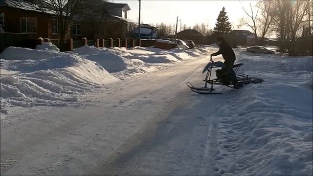 Самодельный снегоход - быстро, легко и просто. часть № 2