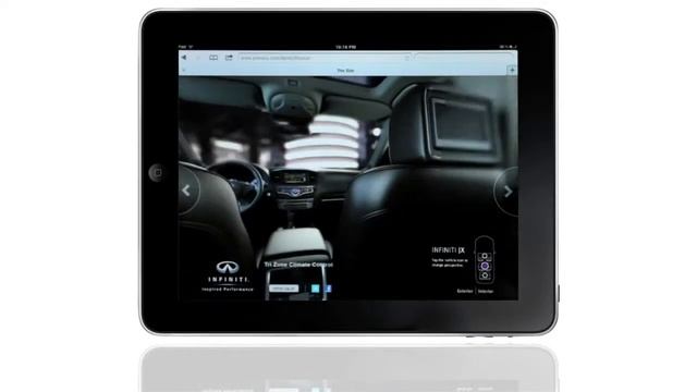 First Of Its Kind Tablet Ad For The All-new Infiniti JX®