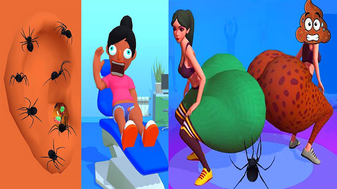 Мобильные игры Earwax Clinic и Twerk Race  прохождение, геймплей и новые уровни для Android и IOS