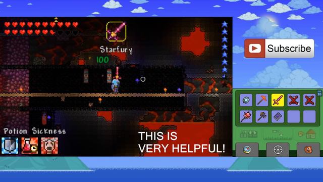 Terraria 3DS Let's Play - Wall Of Flesh Battle (13.5)