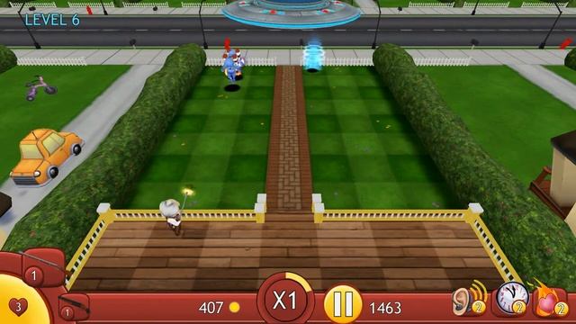 играем  в новую игру Get Off My Lawn! 1 часть