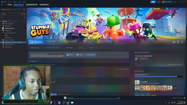 COMO INSTALAR BETA STUMBLE GUYS NA STEAM  - SEDNEM21-