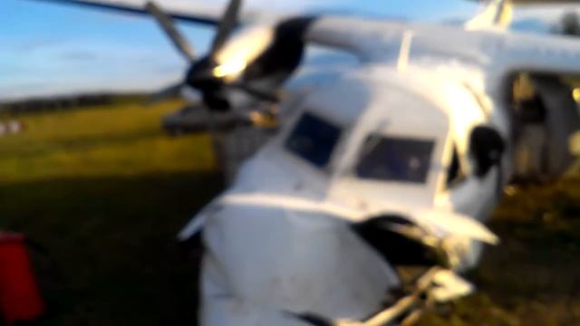 Грубая посадка самолета