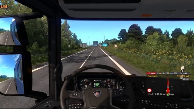 ETS 2 Карта России + Европа, карьера водителя грузовика!