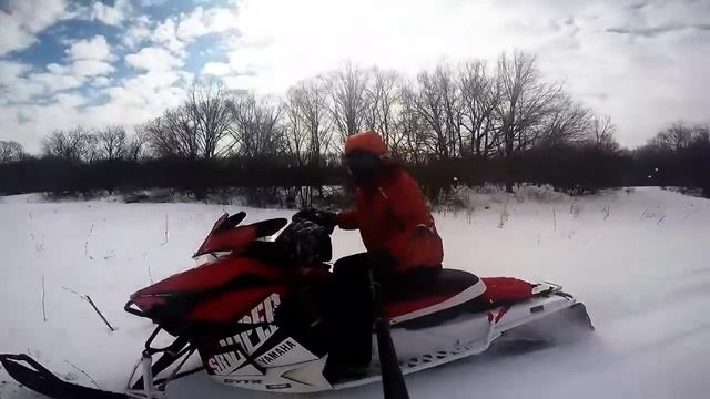 Сезон 16-17 подходит к концу) Впереди лето))) Снегоход в стойло)