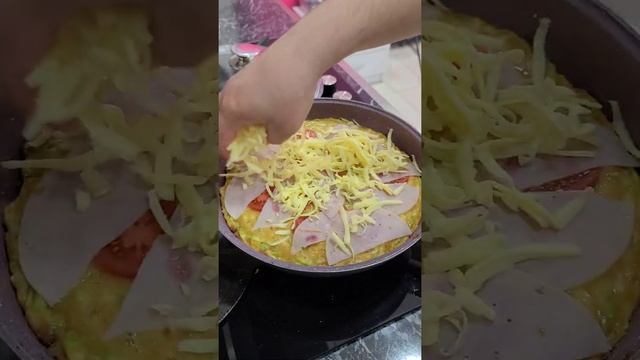 Решил приготовить пиццу из кабачка...смотрите до конца ?