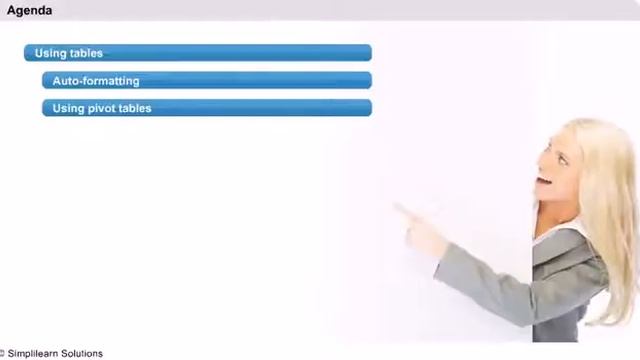Financial Modeling Training | Using Tables in Excel | Automatic Formatting in Excel | Simplilearn