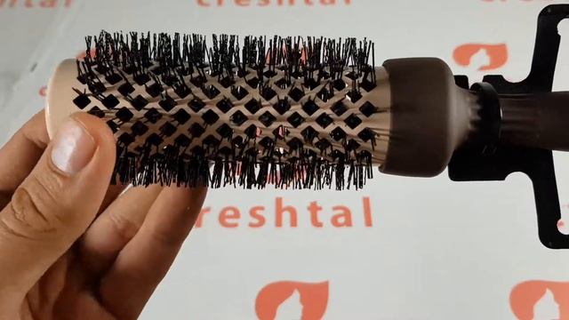 Термобрашинг DEWAL MOKKA, керамическое покрытие+антистатик, с волнистой щетиной, D 33 х 50 мм, BRM3