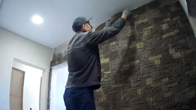 Укладка камня из бетона.