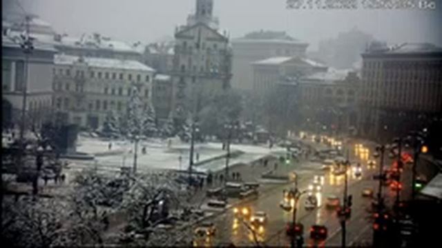 Веб-камера Киев Европейская площадь + Майдан 2022 11 27