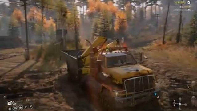 SnowRunner - Taiwan Transport GMC Brigadier 8000 Rescue M916A1 @ Burned Forest