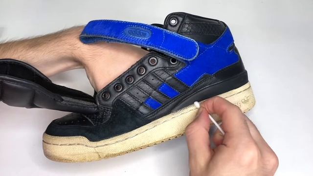 [ASMR] Dry cleaning adidas Originals forum mid |  Химчистка adidas Originals forum mid