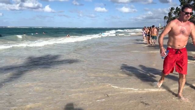 ?? на пляже Пунта-Кана_ Beach Walk 4K?.