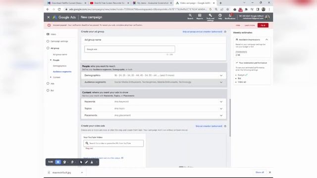 Fiveth Video On My Channel About Google AdWords