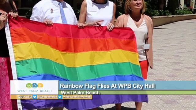 Rainbow Flag Flies At West Palm Beach City Hall