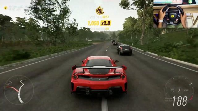 1200HP FERRARI 488 PISTA || Forza Horizon 5 Thrustmaster T80 Ferrari 488 GTB Steering Wheel Gamepla