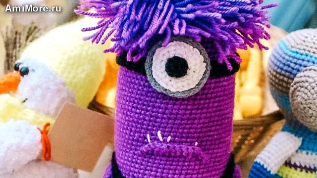 Амигуруми: схема Миньон Злюка. Игрушки вязаные крючком - Free crochet patterns.