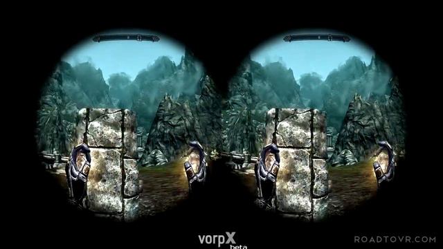 Skyrim Running On The Oculus Rift Using VorpX