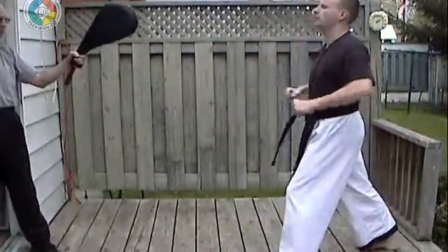 Taekwondo: Hapkido: Training Exercises: Focus Pad, Outward Crescent Kick