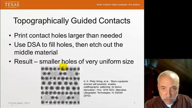 Lecture 69 (CHE 323) Directed Self-Assembly (DSA), Part 2