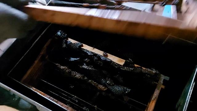 перетопка воска часть 2/ черная сушь