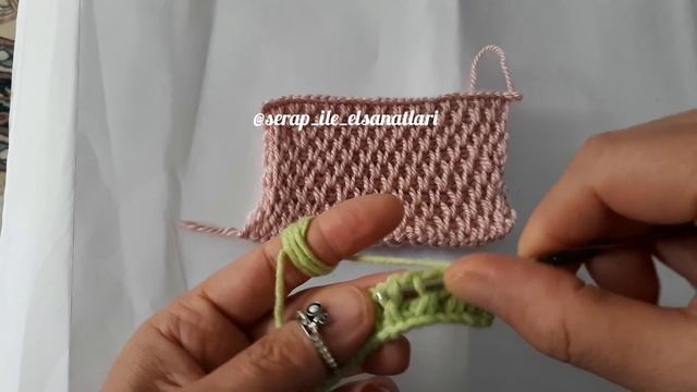 Video 47 - Tunus Işi Işkembe Modeli #tunusian #crochet #tejido #tığişi #tutorial #pattern #art