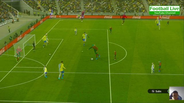 Portugal 100-0 Brazil & Argentina | Ronaldo Messi Neymar Mbappe Haaland Al Stars Played For POR |PE