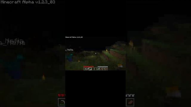 жуткий звук на мистической версии майнкрафта альфа 1.2.3_03