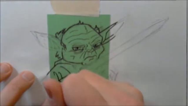 Yoda Sketch Card
