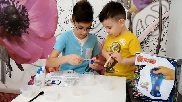 ✨Слайм Тайм (Синий), Димка с Пашкой сделали сами??