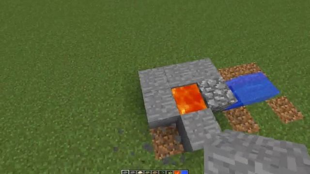 Строения Minecraft:Генератор булыжника Часть 1