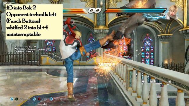 Tekken 7 Leo S4 Flip Oki / Wall Situations