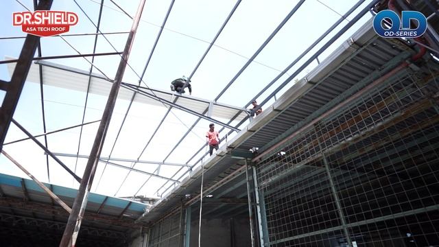 Atap UPVC DR.SHIELD Single Wall OD 880 Greca