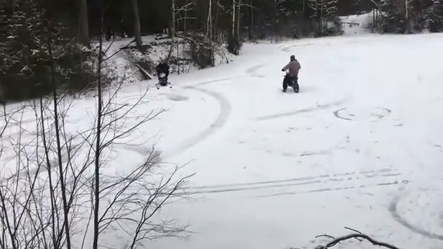 дрифт на пруду у локатора Dingo125